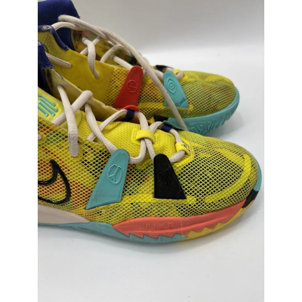 Nike Kyrie 7 GS World 1 People Size 6.5Y Yellow Colorful 2021 CT4080-700